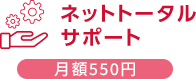 ネットトータルサポート 月額550円