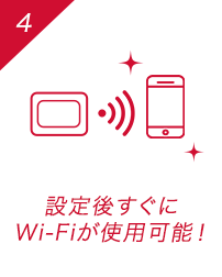 外でも利用可能！どこでも気軽に通信！
